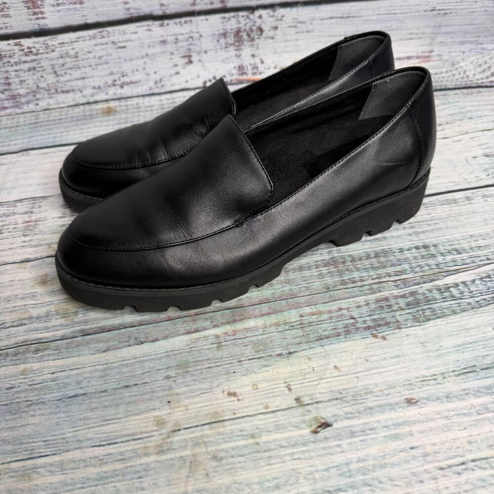 Vionic Kensley Women's Loafers & Slip-Ons Black Crinkle Patent Size 8